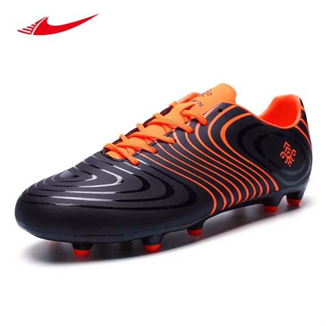 men soccer shoes teenagers long spikes superfly lawn outdoor trainers lightweight football shoes