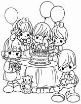 Moments Precious Coloring Pages Birthday Printable Easy Para sketch template