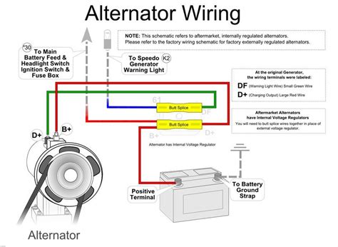 alternator warning light wiring schematic  wiring diagram