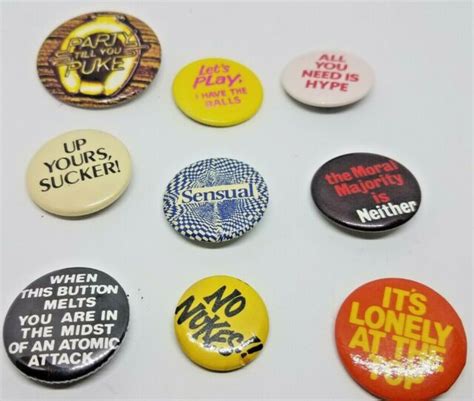 9 Funny Smart Ass Button Sarcastic Jacket Backpack Pins Snarky Ebay