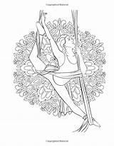 Silks Danza Acrobacias Positions Aérea sketch template