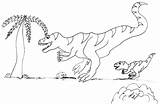 Giganotosaurus Hunts sketch template