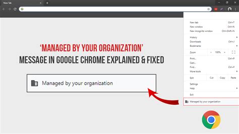 google chrome managed   organization message explained fixed messages google