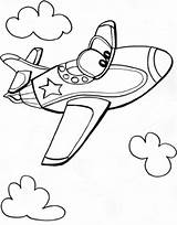 Coloring Pages Easy Airplane Rocks sketch template