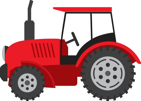 red tractor clipart world