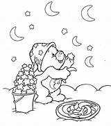 Coloring Pages Moon Printable Stars Sheets Kids Bear Goodnight Build Colouring Star Care Adults Disney Popular sketch template