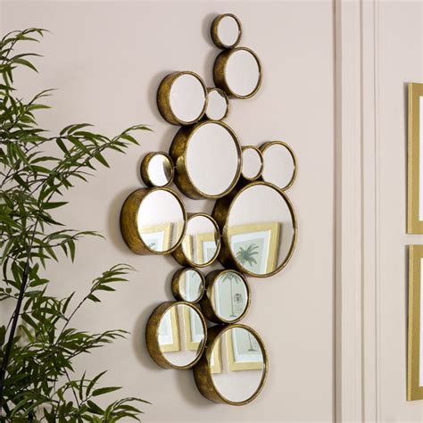 circle mirror decor pcs cute silver diy circle mirror wall stickers