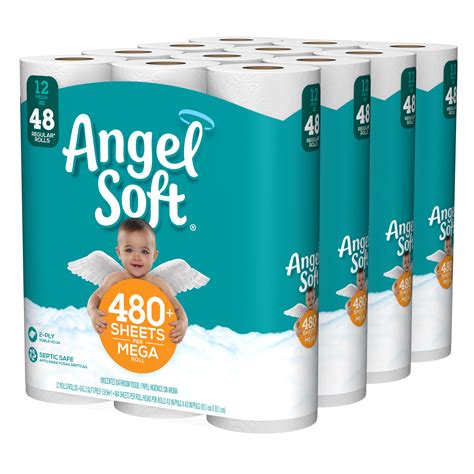 angel soft  ply toilet paper  double bath tissue pack