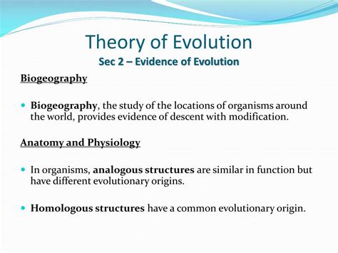 Ppt Theory Of Evolution Powerpoint Presentation Free Download Id