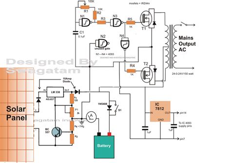 electrical engineering world     solar inverter circuit