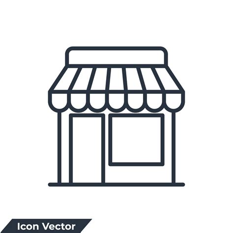 store icon logo vector illustration market symbol template  graphic  web design