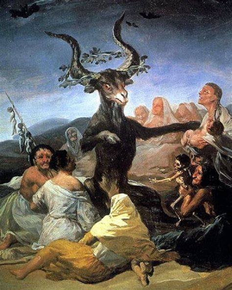 francisco de goya  lucientes witches sabbath horned god etsy
