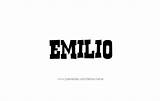 Name Emilio Tattoo Designs sketch template