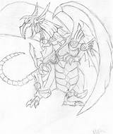 Yugioh Winged Obelisk Tormentor Drache Dragão sketch template