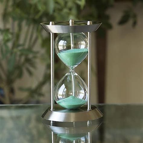 30 Minute Aluminum Green Hourglass Hourglass Hourglasses Aluminum