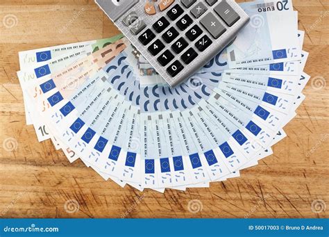 euro  calculator stock image image  credit market