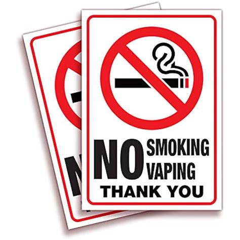 smoking vaping sticker sign  pack   premium  adhesive
