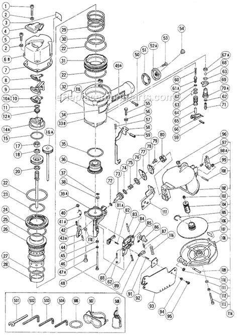 hitachi nail gun parts diagram wiring site resource