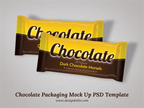 chocolate packaging mock  psd template
