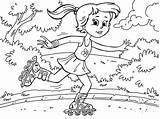 Coloring Rollerblades Pages sketch template