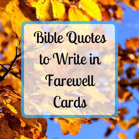bible quotes   farewell card holidappy