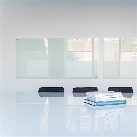 900mm X 480mm Toughened Glassboard Silverscreen Glass Whiteboards