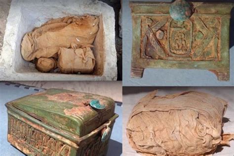 discovery of camouflaged ancient stone chest in egyptian