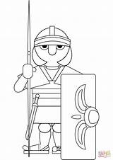 Roman Coloring Pages Legionary Printable Dot Warrior Crafts Gladiators Drawing Soldier sketch template