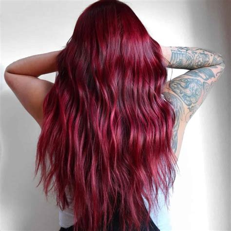 dark red hair color ideas  pictures