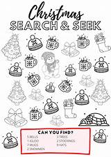 Christmas Colouring Search Worksheet Activity Printable Kids Sheets Sheet Find Pages Seek Pdf Toddlers Festive Fab Objects Featuring Well There sketch template
