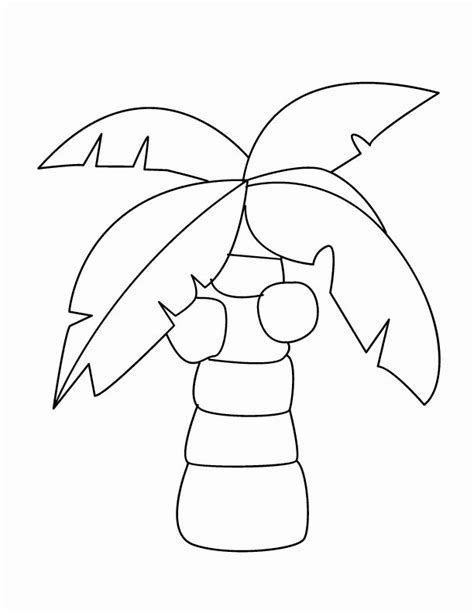 palm leaf coloring page   coloring book palm trees  images