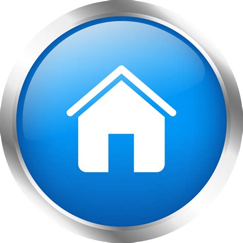 home icon  realistic design style house button illustration