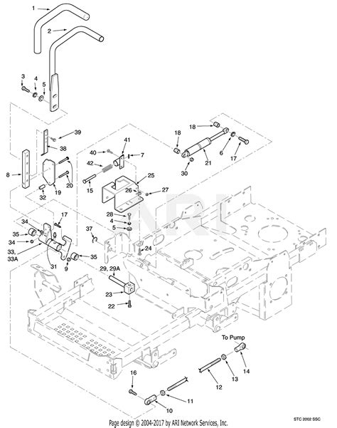 scag stca ka tiger cub sn   parts diagram  steering components