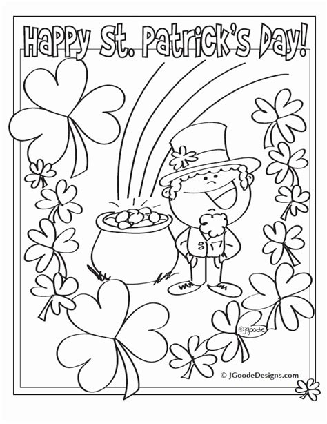 kids coloring pages st patricks day