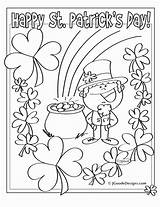 Coloring St Patrick Patricks Pages Printable Sheets Saint Leprechaun Activity Kids Gold Pot Happy Girl Crafts Print Pattys Pdf Colouring sketch template