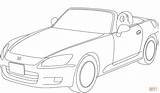 Coloring Honda Pages Convertible Accord Supercoloring Drawing sketch template