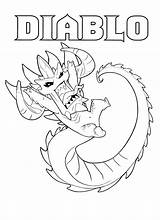 Blizzard Diablo sketch template