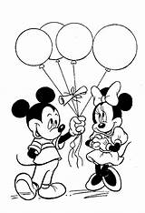 Mickey Minnie Coloring Mouse Pages Kids Colouring Sheets Printable Color Disney Micky Printables Print Coloriage Baloon Give Lets sketch template