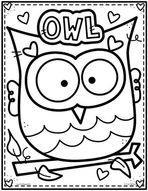 owl coloring page owl coloring pages fall coloring pages cute