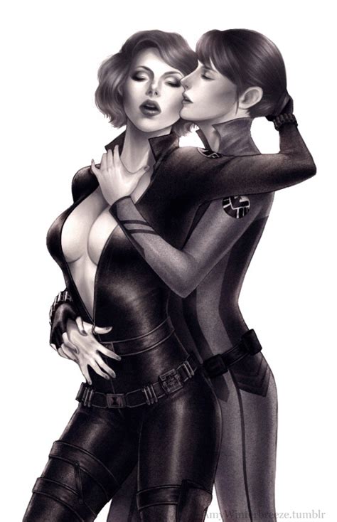avengers hot lesbian couple black widow and maria hill lesbians sorted luscious