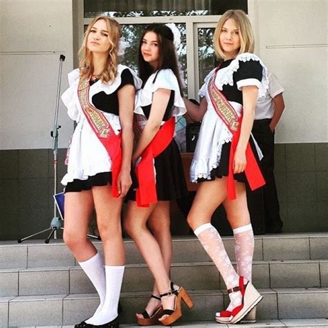 beautiful russian girls celebrate graduation day  pics