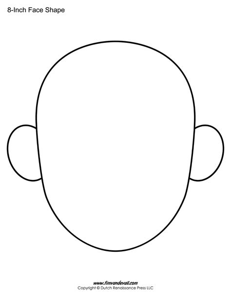 face outlines printable clipart