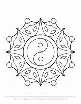 Ying Mandalas Yin Draw Ljknightart Einfaches Prekhome sketch template