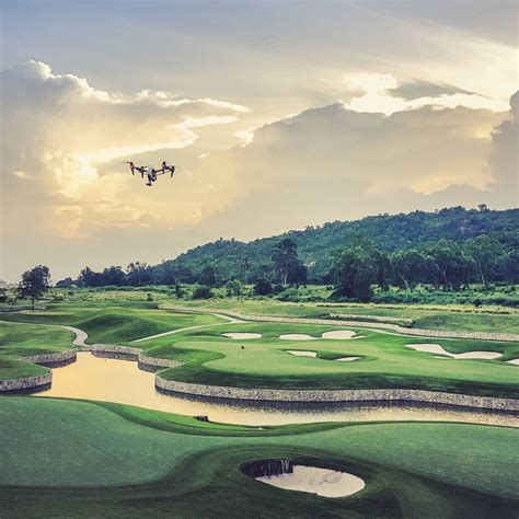 stunning drone images  golf courses full drone