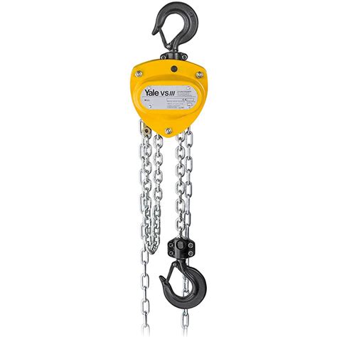 yale vsiii kg manual chainblock mtr  mtr safety lifting