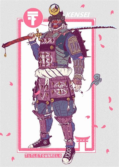 kensei kensei samurai character art character design samurai artwork