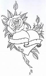 Coloring Pages Tattoo Outline Rose Adult Roses Uploaded User sketch template