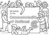 Commonwealth Colouring Games Kids 2022 sketch template