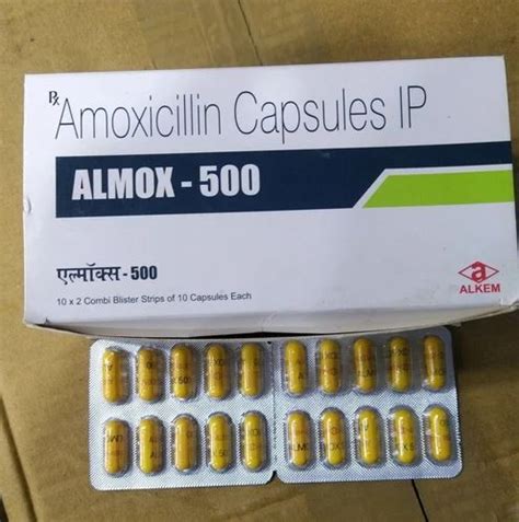 Almox 500 500mg Amoxicillin Capsule Ip At Rs 72 46 Box In Nagpur Id