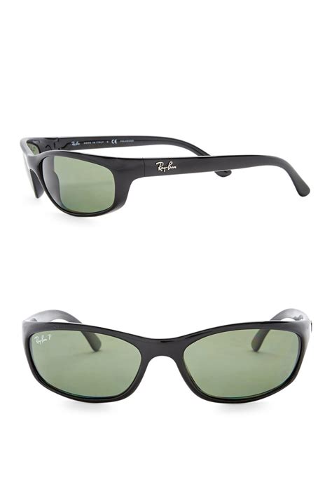ray ban 62mm sports sunglasses in black for men lyst